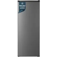 homeX Gefrierschrank FS1682E-S, 142.5 cm hoch, 54.5 cm breit, 168 Liter, Tiefkühlschrank groß, Freezer, 4-Sterne Gefrieren, leise