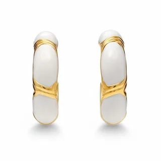 Bunte Emaille Ohrringe für Damen aus 925er Sterlingsilber BIPE032