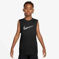 Nike Tanktop B NK DF MULTI SLVS TOP HBR mit Rundhalsausschnitt, ohne Verschluss, aus Polyester, normale Länge