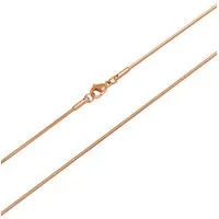 Unique Edelstahlkette Hochwertige Unique Schlangenkette aus Edelstahl rosé vergoldet N5094