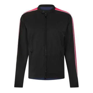 Diesel - Bikerjacke für Herren, Langärmlig (Schwarz/Rot)