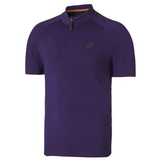 Asics Motion Dry Fujitrail Lila Poloshirt für Herren