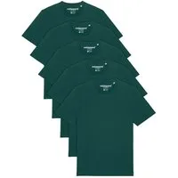 wat? Apparel T-Shirt 5er Multipack Bio Basic T-Shirt Glazed Green