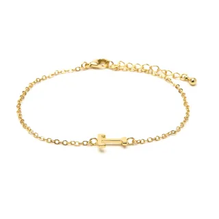 Luxenter Armband mit 18-karätiger Gelbgold-Oberfläche – Alphabet