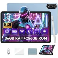 blackview 12” Mega Tablet Android 15 2K 90Hz Tablet (256 GB, 2K, Android 15, 9000mAh, Gemini AI 2.0, PC Mode 2.0, Face ID)