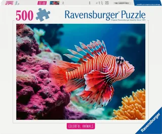 Ravensburger Puzzle - Colorful Animals Red Lionfish [500 Teile]