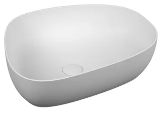Vitra Outline Aufsatzschale asymmetrisch, Edelweiß, 5991B401-0016 5991B401-0016