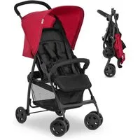 Hauck Kinder-Buggy Buggy Sport - Red, mit Liegeposition und Einhand-Faltmechanismus
