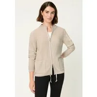 Olsen Cardigan mit Tunnelzug und Stehkragen