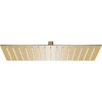 vidaXL Regenduschkopf Regenbrause Edelstahl 40x30 cm Rechteckig Golden, (1-tlg)