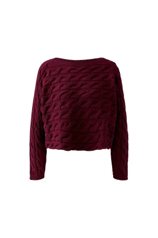Oui - SIRAH Pullover bramble berry - Gr. - 40