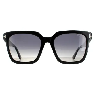 Lunettes de soleil Tom Ford Selby FT0952 01d fumée noire brillante polarisée