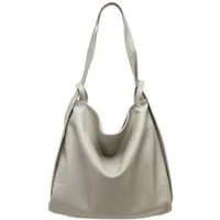 Caspar Schultertasche 2 in 1 XL Leder Damen Rucksack Tasche - PREMIUM LINE - Modell No.786, robust, elegant & unempfindlich - 100% Echtleder - Handmade in Italy