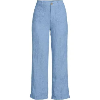 7/8-Hose aus Leinen für Damen, Damen, size: regular, Elfenbein, by Lands' End