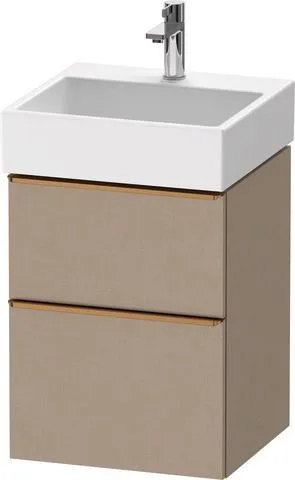 Duravit D-Neo Waschtischunterbau wandhängend Leinen Matt 484x442x625 mm - DE4370004750000 DE4370004750000