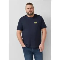 s.Oliver Kurzarmshirt T-Shirt T-Shirt aus Heavy Jersey im Modern Fit mit College-Artwork