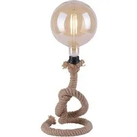JUST LIGHT Tischleuchte ROPE, ohne Leuchtmittel, Seil Optik