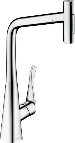 Hansgrohe Spültischmischer 320 Select 2jet sBox Ausziehbrause M7117-H320 chrom, 73816000 73816000