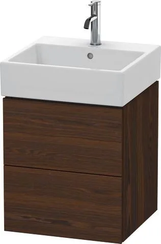 Duravit L-Cube Waschtischunterbau wandhängend Nussbaum gebürstet Matt 484x459x544 mm - LC627406969 LC627406969