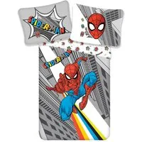 Spiderman Bettwäsche Spiderman Wende Bettwäsche Kopfkissen Bettdecke für 135x200 cm, Baumwolle, 2 teilig, Wendemotiv mit Reißverschluss