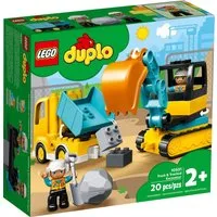LEGO® LEGO® Duplo 10931 Bagger und Laster Konstruktionsspielsteine, (20 St)