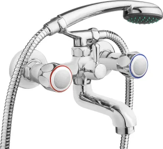 Neuesbad Serie 160 Wannenarmatur mit Brauseset, Chrom NB1DEBON011D1