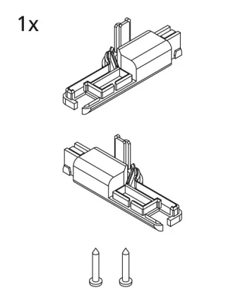 Kermi EBI2021 Set Stockabdeckung, silber, 2534194 2534194