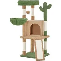 Yaheetech Kratzbaum 106,5 cm (H) Katzenkratzbaum, Stabiler Katzenbaum Kletterbaum Katzenmöbel für kleine/mittlere Katzen