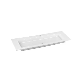 Keuco Royal 60 Keramik-Waschtisch 32160311401 140,5x53,8cm, weiß, mit Hahnloch und Überlaufsystem Clou
