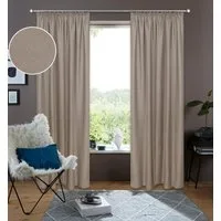 OTTO home Gardine Rudy (1 St), Kräuselband, halbtransparent, Leinenstruktur, Halbtransparent, Leinenlook, Polyester-Leinen Mischung