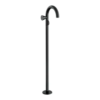 VitrA Liquid Einhebel-Waschtischmischer Bodenmontage Griff links H: 115 Schwarz Hochglanz,A4277639 A4277639