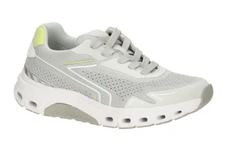 Gabor 86.984.22 ROLLINGSOFT Damenschuhe Sneaker light grey/limette atmungsaktiv
