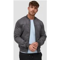 Indicode Lederimitatjacke Herren Ibon Übergangsjacke Herrenjacke Kunstlederjacke mit Stehkragen