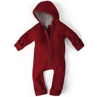 Ehrenkind Overall Walkoverall Baby aus Merino Schurwolle mit Reißverschluss (Rot, Gr. 50-56) Wollwalk Overall Baby 50/56