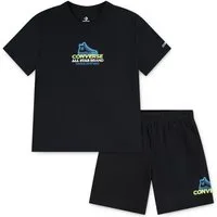 Converse T-Shirt & Shorts CNVB DCTP GLOBE FRONTBACK HIT (2-tlg) 2-teiliges Set, aus Baumwolle und Polyester, für Kinder