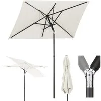 Sekey Balkonschirm 180 x 130 cm Sonnenschirm Rechteckiger Terassenschirm, UPF 50+, LxB: 180,00x130,00 cm, Kippbar, Lüftungsschlitz, rechteckig