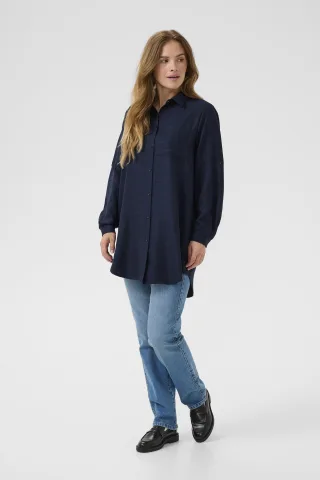 Langarm-Hemd KAellen Loose fit navy