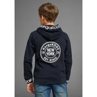 KangaROOS Kapuzensweatshirt Rückendruck und Logo-Schriftzüge an Bündchen