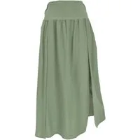 Guru-Shop Minirock Langer Boho Sommerrock, natürlicher Maxirock,.. alternative Bekleidung