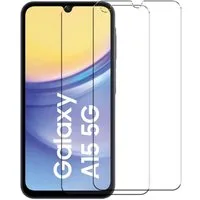 CoolGadget Schutzfolie Panzerfolie für Samsung Galaxy A15 4G/5G, (9H Härtegrad, 2x Schutzglas, 1xReinigungset), Panzer Schutzfolie 2 Stück für Samsung Galaxy A15 4G/5G Glas Folie