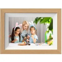 Braun Phototechnik DigiFrame 10W WiFi buche 25,7cm Digitaler Bilderrahmen