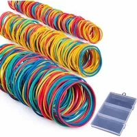 FELIXLEO Gummibänder Gummibänder Bunte Gummiringe Haushalt Büro