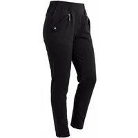 OriginalYou Schlupfhose Stretchhose Damen Freizeithose gefüttert Übergangshose Schlupfbund mit elastischem Bund, in Unifarben