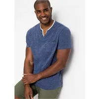 bonprix 2-in-1-Shirt Regular Fit, mit Brusttasche, Henley-Stil, Lagen-Look