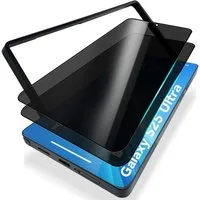Nalia Schutzfolie Samsung Galaxy S25 Ultra, AntiSpyX / Privacy Display Glas / Schablone / Oleophober Sichtschutz