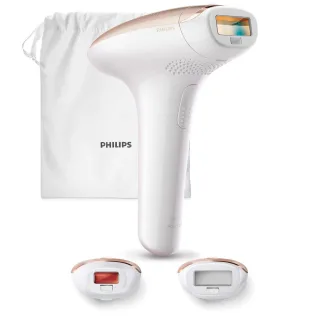 Philips SC1997/00 Lumea Advanced IPL-Haarentferner [inkl. Körperaufsatz Präzisionsaufsatz] weiß/beige