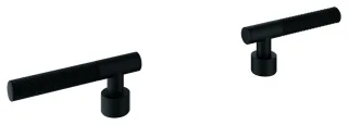 GROHE Hebelgriffe Atrio Private Collection 48646, Rändelstruktur phantom black, 48646KF0 48646KF0