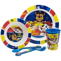 PAW PATROL Kindergeschirr-Set Paw Patrol Teller-Set Mikrowellengeeignet 5-teiliges Kindergeschirr