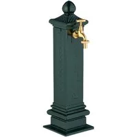 relaxdays Gartenbrunnen Standbrunnen antik 47 cm, grün