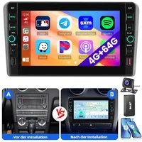 ESSGOO Für Audi A3 S3 RS3 8P 8V 8" Carplay Android 15 Autoradio 4+64G Autoradio (GPS NAVI RDS SWC USB WIFI)